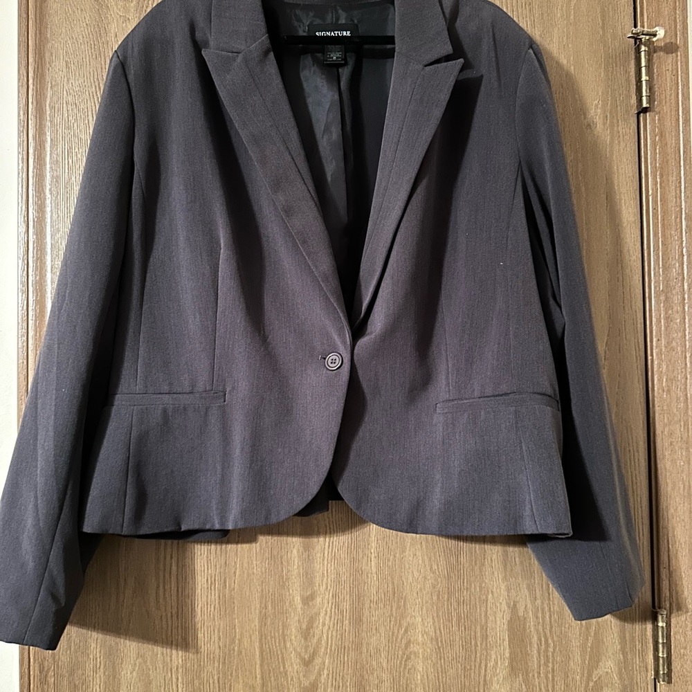 Ashley Stewart Dark Gray Women's Blazer